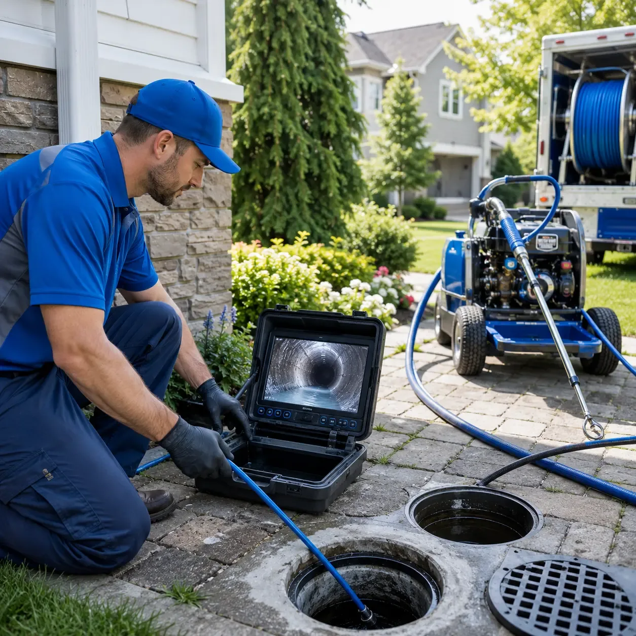 Outdoor drain cleaning professionals serving Destrehan, LA